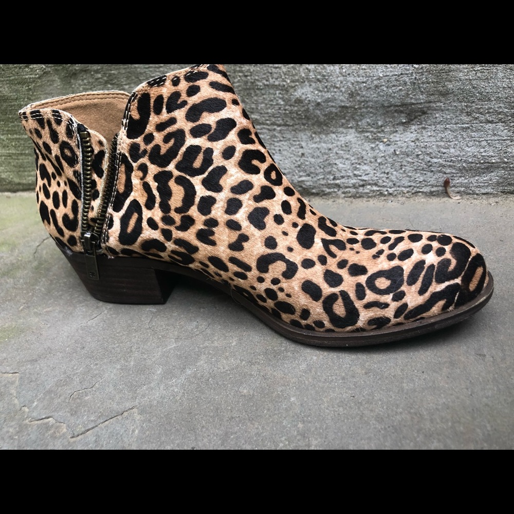 Cheetah booties Lucky Brand